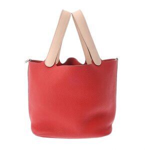 HERMES Picotan Lock MM Touch Rouge tomato/Rose eglantine 800000132668000